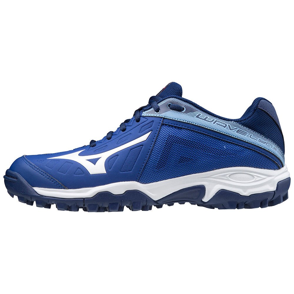 Tênis de hóquei Mizuno Wave Lynx - Homem - Pretas/Branco/Azuis - POAUT0281